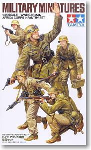TAMIYA 1/35 scale models 35314 German African Army infantry group