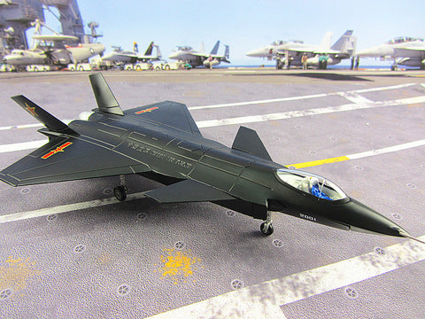 KNL Hobby diecast model 29CM J-20 stealth fighter model alloy Chinese Air Force of the CPLA stealth fighter model 1:82