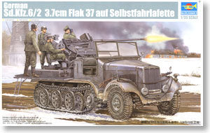 TRUMPETER 05532 Sd.Kfz.6 / 2 5 tons of semi-track on the air tanker Flak37 carrying type *