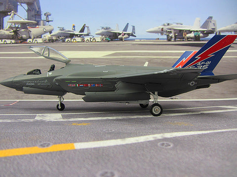 KNL Hobby diecast model US Airforce F35 AF1 stealth fighter model F35 alloy aircraft simulation model collection and display 1:48