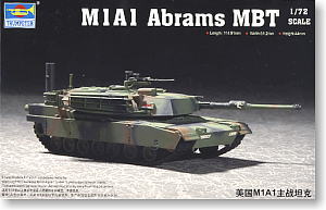 Trumpeter 1/72 scale tank models 07276 M1A1 Abrams main battle tank