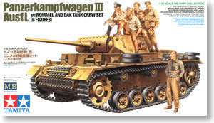 TAMIYA 32405 3 chariot "African Army Corps crew crew + Rommel marshal"