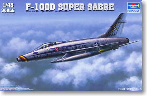 Trumpeter 1/48 scale model 02839 F-100D" Super Saber" Two-seater fighter