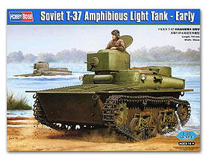 Hobby Boss 1/35 scale tank models 83818 Soviet T-37 amphibious light chariot pre-type