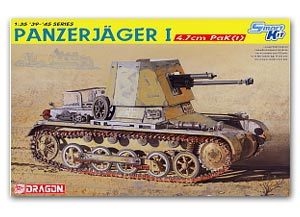 1/35 scale model Dragon 6230 1 chassis equipped with 4.7cm PaK (t) self-anti-tank gun