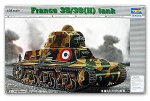 Trumpeter 1/35 scale tank models 00351 Fahache Kades 35/38 (H) Tanks SA18 37mm Rupture