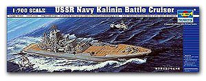 Trumpeter 1/700 scale model 05709 Soviet Navy Kirov-class "Kalining" missile cruiser