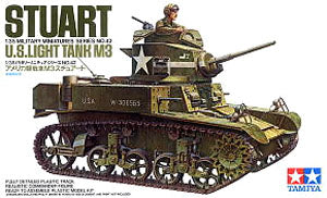 TAMIYA 1/35 scale models 35042 World War II US M3 "Stuart" light chariot