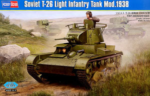 Hobby Boss 1/35 scale tank models 82497 Soviet T-26 light chariot type 1938