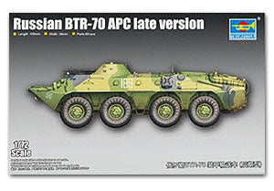 Trumpeter 1/72 scale tank models 07138 Russian BTR-70 APC late version