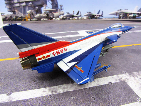 KNL Hobby diecast model The Zhuhai airshow eighteen fighters performing machine model J-10 fighter J10/ alloy J-10 aircraft model