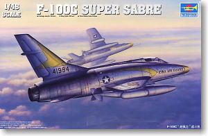 Trumpeter 1/48 scale model 02838 F-100C Super Pepper Fighter