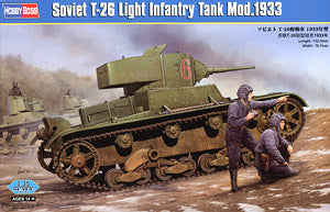 Hobby Boss 1/35 scale tank models 82495 Soviet T-26 light chariot type 1933
