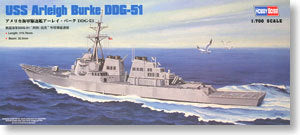 Hobby Boss 1/700 scale war ship models 83409 US Navy DDG-51 "Ally Burke" missile destroyer *