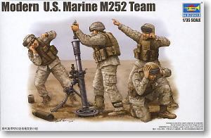 Trumpeter 1/35 scale soldier figure model 00423 Modern US Marine Corps M252 Mortar Launch Group