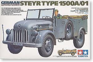 TAMIYA 1/35 scale models 35225 World War II Germany Steyr 1500A / 01 type personnel transport vehicles
