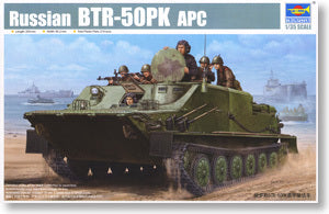 Trumpeter 1/35 scale model 01582 Soviet BTR-50PK tracked armored vehicle