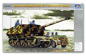 Trumpeter 1/35 scale tank models 00354 German mink I 39 (H) 7.5CM Pak40 / 3 self-anti-Thai gun