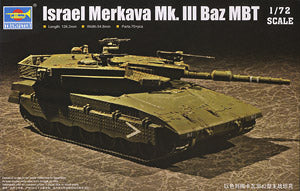 Trumpeter 1/72 scale tank models 07104 Israel Mekawa Mk.III Baz main battle tank