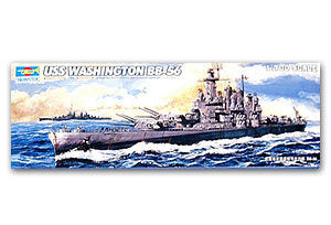 Trumpeter 1/700 scale model 05735 US Navy North Carolina BB-56 "Washington" rider