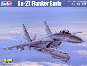 Hobby Boss 1/48 scale aircraft models 81712 Su-27 Flanker Early