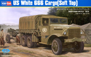 HOBBY BOSS 1/35 scale model 83802 United States White 666 Cargo ten wheeled truck (soft top)