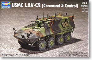 Trumpeter 1/72 scale model 07270 US Marine Corps LAV-C2 wheeled armored vehicle communication command type