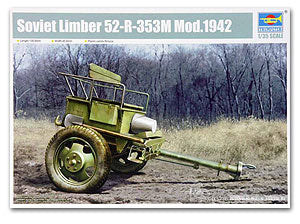 TRUMPETER 1/35 scale model 02345 The Soviet Union 52-R-353M Traction artillery with hanging carrier 1942 type Limber Mod.