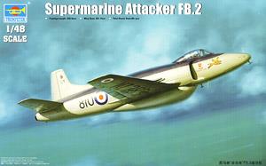 Trumpeter 1/48 scale model 02867 Super Gray Fake Falcon Attacker FB.2 Shipborne Fighter Bombera