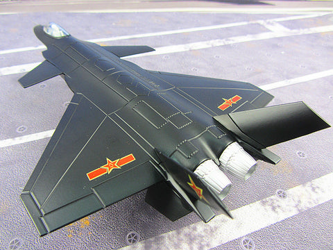 KNL Hobby diecast model 29CM J-20 stealth fighter model alloy Chinese Air Force of the CPLA stealth fighter model 1:82