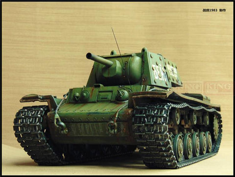 KNL HOBBY Heng Long 1: 16 KV1 RC remote control tank model foundry heavy coating of paint to do the old upgrade
