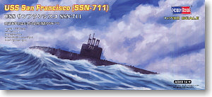 Hobby Boss 1/700 scale models 87015 Los Angeles SSN-711 San Francisco attack nuclear submarine