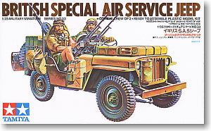 TAMIYA 1/35 scale models 35033 British special air service unit Willis remote assault off-road vehicle