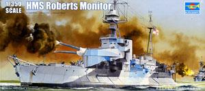 Trumpeter 1/350 scale model 05335 Royal Navy "Roberts" shallow water heavy gun ship