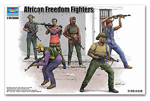 Trumpeter 1/35 scale solider figure model 00438 African Freedom Fighters