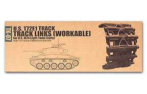 Trumpeter 1/35 scale model 02037 M24"Chiffon & Toucher T72E1 Movable Link Track