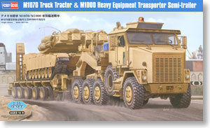 Hobby Boss 1/35 scale models 85502 M1070 Heavy Duty Trucks and M1000 semi-trailers