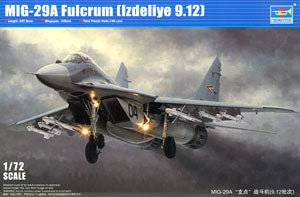 Trumpeter 1/72 scale model 01674 MIG-29A" fulcrum fighter (9.12 batches)