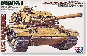 TAMIYA 1/35 scale models 35157 US Marine Corps M60A1 "Barton" main battle tank response armor type