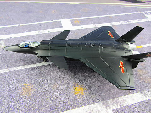 KNL Hobby diecast model 29CM J-20 stealth fighter model alloy Chinese Air Force of the CPLA stealth fighter model 1:82