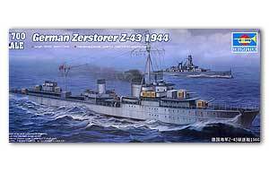 Trumpeter 1/700 scale model 05789 German Navy Z "Z-43" destroyer 1944