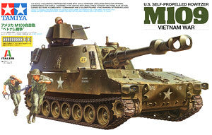 TAMIYA 37013 M109 155mm self-propelled howitzere "Vietnam battlefield"