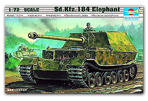Trumpeter 1/72 scale model 07204 Sd.Kfz. 184"heavy deported chariot