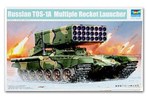 Trumpeter 1/35 scale tank model 05582 Russian TOS-1A Multiple Bocket Launcher heavy-duty flamethrower system