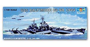 Trumpeter 1/700 scale model 05725 US Navy CA-68 "Baltimore" Heavy Cruiser 1944