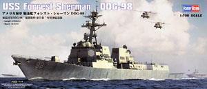 Hobby Boss 1/700 scale war ship models 83414 US Navy Burke DDG-98 "Sherman" missile destroyer *