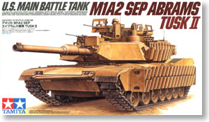 TAMIYA 1/35 scale models 35326 M1A2 SEP "Abrams" TUSK II main battle tank