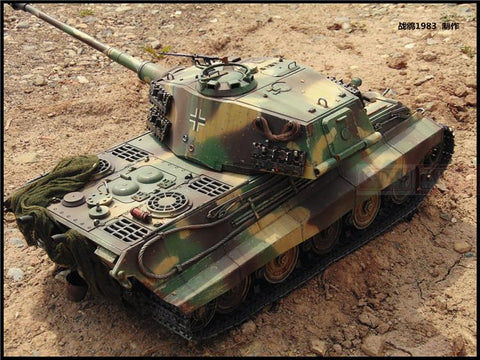 KNL HOBBY Heng Long 1/16 RC King Tiger tank model remote control OEM heavy coating of paint to do the old upgrade