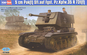 Hobby Boss 1/35 scale tank models 83808 5cm Pak(t) Sfl.auf Fgst. Pz.Kpfw.35R 731(f)