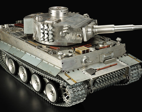 Genuine Henglong 1/8 large scale of all metal German Tiger I electric remote control tank model 2.4G RC tank